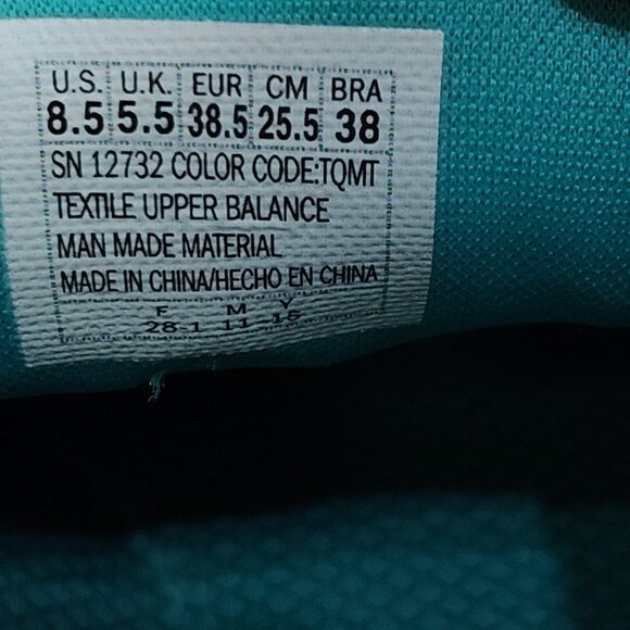 Skechers Burst High-Top Shoes Air-Cooled Memory Foam Womens 8.5 Turquoise Multi - Picture 12 of 12